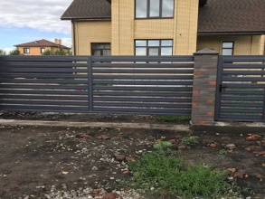 Забор жалюзи 72 метра фото в Черноголовке