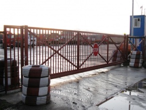 Решетчатые ворота откатные - пример 12 фото в Черноголовке